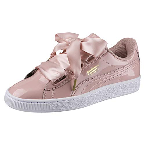 PUMA Basket Heart Patent Wn'S, Zapatillas Mujer, Beis (Peach Beige/Peach Beige), 40 EU