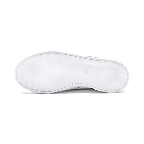 PUMA Carina L, Zapatillas Mujer, Blanco White/White/Silver, 40 EU