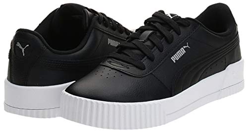 PUMA Carina L, Zapatillas Mujer, Negro Black/White/Silver, 38.5 EU