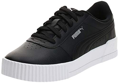 PUMA Carina L, Zapatillas Mujer, Negro Black/White/Silver, 38.5 EU