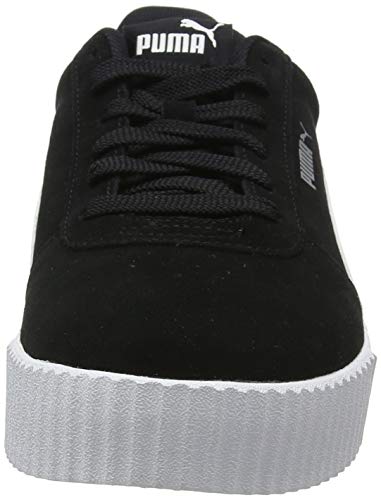 PUMA Carina, Zapatillas Mujer, Negro Black/Black/Silver, 38.5 EU