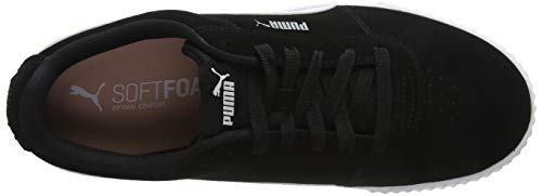 PUMA Carina, Zapatillas Mujer, Negro Black/Black/Silver, 38.5 EU