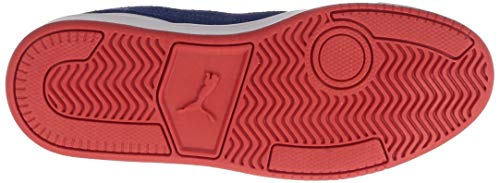 PUMA Court Legend LO, Zapatillas Unisex Adulto, Blanco White/Limoges/High Risk Red, 43 EU