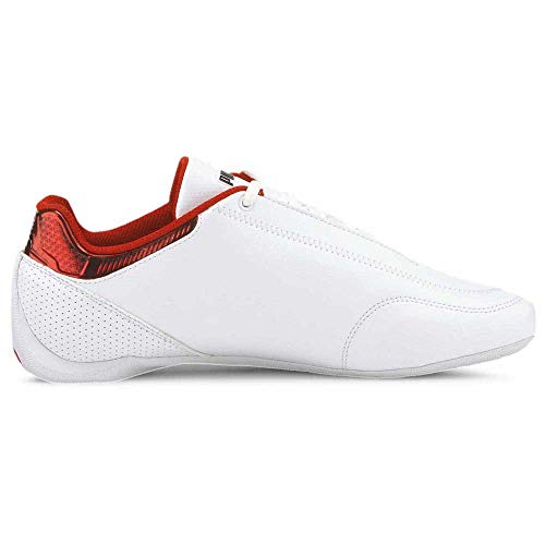 PUMA Ferrari Race Future Kart Cat, Zapatillas Unisex Adulto, Blanco White/Rosso Corsa, 42 EU