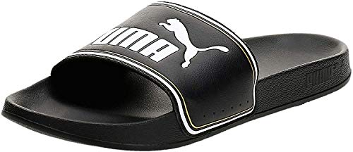 PUMA Leadcat FTR, Zapatos de Playa y Piscina Unisex Adulto, Negro Black Team Gold White, 46 EU