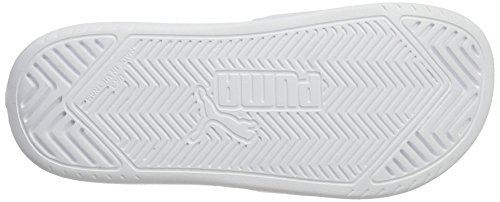 PUMA Popcat, Chanclas de Playa y Piscina Unisex Adulto, Blanco White Black, 37 EU