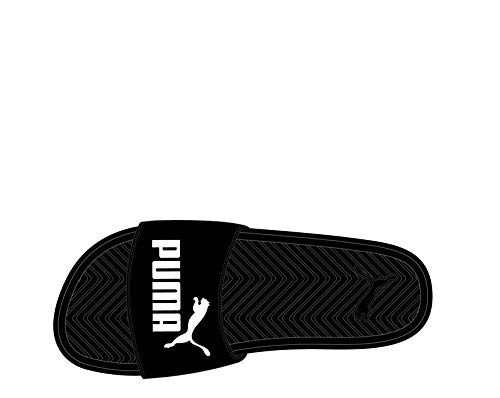 PUMA Popcat, Chanclas de Playa y Piscina Unisex Adulto, Negro (Black/Black/White), 38 EU