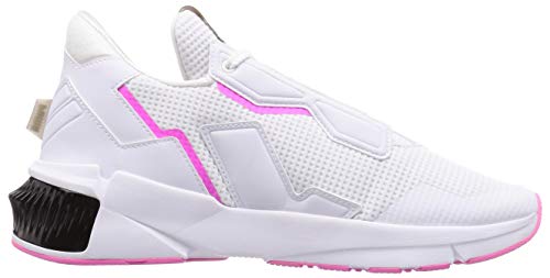 PUMA Provoke XT WN'S, Zapatillas de Gimnasio Mujer, Blanco White Black/Luminous Pink, 38.5 EU