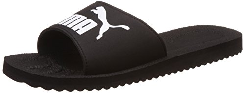 PUMA PURECAT, Sandalias deslizantes Unisex Adulto, Negro (Black/White), 40.5 EU