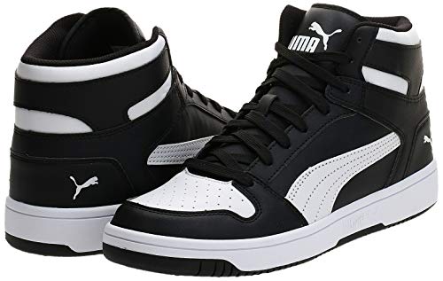 PUMA Rebound Layup SL, Zapatillas Unisex Adulto, Negro Black White, 44 EU