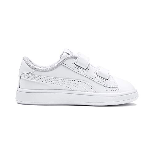 PUMA Smash V2 L V Inf, Zapatillas Unisex niños, Blanco White White, 23 EU