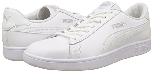 PUMA Smash V2 L, Zapatillas Unisex Adulto, Blanco White White, 40 EU