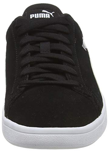 PUMA Smash v2, Zapatillas Unisex Adulto, Negro (Black White Silver), 36 EU