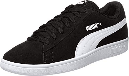 PUMA Smash v2, Zapatillas Unisex Adulto, Negro (Black White Silver), 36 EU