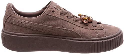 PUMA Suede Platform Gem Wn's, Zapatillas Mujer, Marrón (Peppercorn-Peppercorn 02), 40 EU