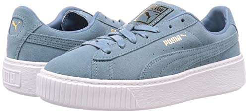 PUMA Suede Platform, Zapatillas Mujer, Multicolor (Bluestone Team Gold), 37 EU