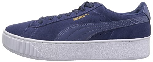 PUMA Zapatillas de plataforma Vikky para mujer, azul (Índigo azul-índigo), 39.5 EU