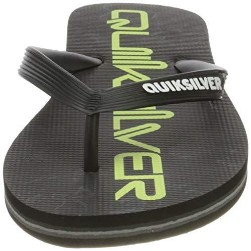 Quiksilver Molokai Art, Flip-Flop para Hombre, Black/Green/Black, 43 EU