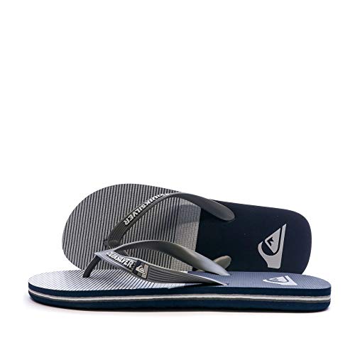 Quiksilver Molokai Tijuana, Zapatos de Playa y Piscina Hombre, Negro (Grey/Grey/Black Xssk), 45 EU