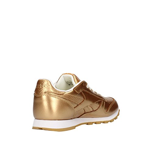 Reebok Classic Leather Metallic, Zapatillas de Running Mujer, Dorado (RBK Brass/White), 36.5 EU