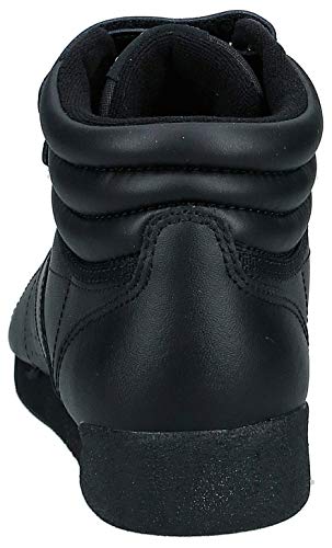 Reebok Freestyle Hi - Zapatillas de cuero para mujer, Negro (Black), 40 EU