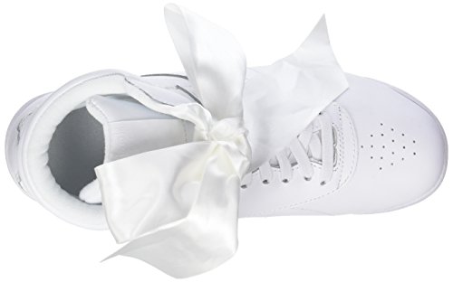 Reebok F/s Hi Satin Bow, Zapatillas de Gimnasia Mujer, (White/Skull Grey White/Skull Grey), 38 EU