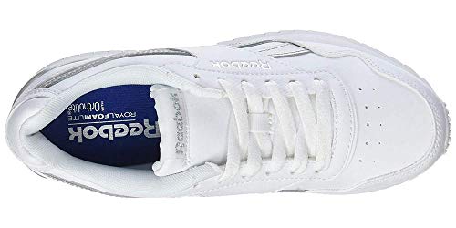 Reebok Royal Glide Rplclp, Zapatillas de Trail Running Mujer, Blanco White White Silver Met White White Silver Met, 38.5 EU