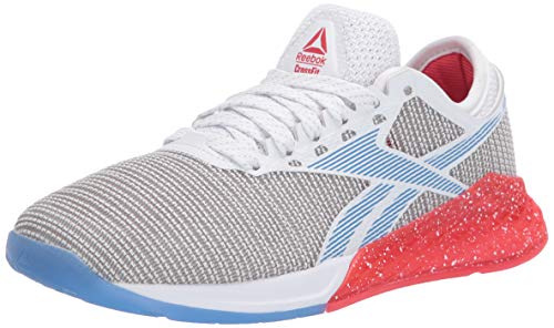 Reebok - Zapatillas de CrossFit Nano 9 para mujer, Blanco (Blanco/Rojo Radiante/Azul Blast), 35 EU