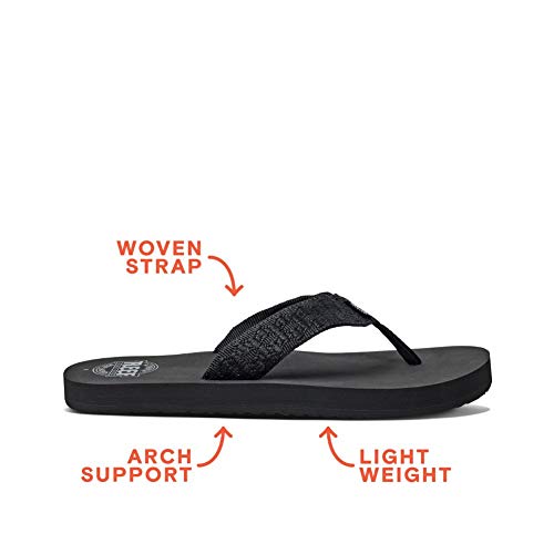 Reef Smoothy - Chanclas para hombre, Negro, 42 EU