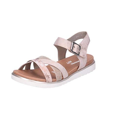 Remonte D4052, Sandalias de Talón Abierto Mujer, Dorado (Rosa/Lightrose/Rosegold 32), 44 EU