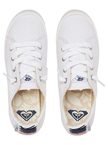 Roxy Bayshore Shoes for Women, Zapatillas Mujer, White, 42 EU