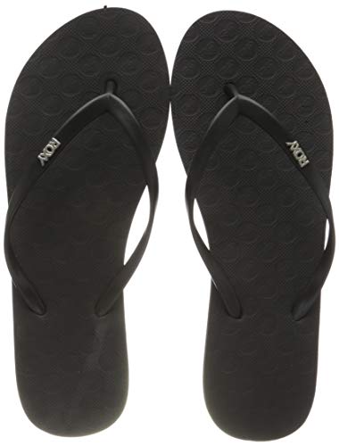 Roxy Viva, Chanclas Mujer, Black Smooth, 38 EU