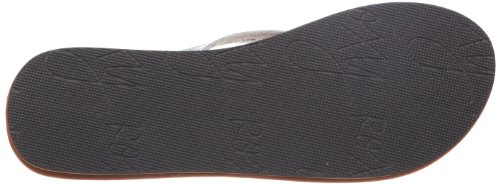 Roxy XMWSL283_Argent (Silver) - Chanclas de Cuero para Mujer, Color Plateado, Talla 37