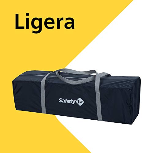 Safety 1st Soft Dreams Cuna de viaje plegable y portátil, adecuada para viajar, para bebés y niños 0 meses - 3 años, plegado compacto con bolsa de transporte, color Navy Blue