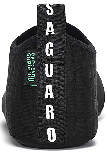 SAGUARO Escarpines Hombre Mujer para Buceo Snorkel Surf Natación Piscina Vela Mares Rocas Río Zapatos para Agua Calzado Playa Zapatillas Deportes Acuáticos (033 Negro,40/41 EU)