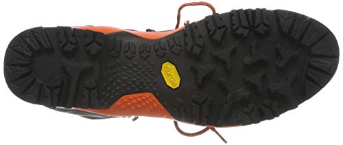 Salewa MS Mountain Trainer Mid Gore-TEX, Botas de Senderismo Hombre, Gris (Asphalt/Fluo Orange), 43 EU