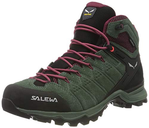 Salewa WS Alp Mate Mid Waterproof, Botas de Senderismo Mujer, Verde (Duck Green/Rhododendon), 43 EU