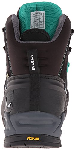 Salewa WS Alp Trainer Mid Gore-TEX, Botas de Senderismo Mujer, Negro (Black Out/Agata), 40.5 EU