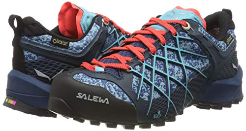 Salewa WS Wildfire Gore-TEX, Zapatos de Senderismo Mujer, Azul (Poseidon/Capri), 40 EU