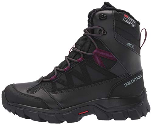 SALOMON Calzado Medio Chalten TS CSWP, Botas de Nieve Mujer, Black/Bl, 36.5 EU