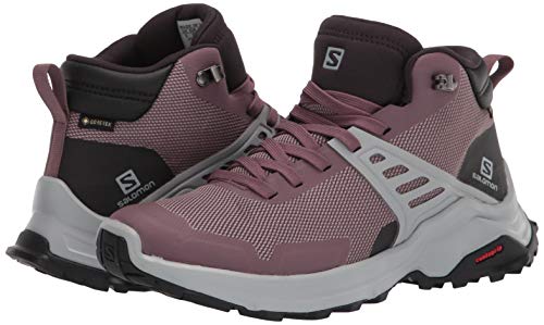 SALOMON Calzado Medio X Raise Mid GTX, Botas de Senderismo Mujer, Flint/Ph, 42 EU