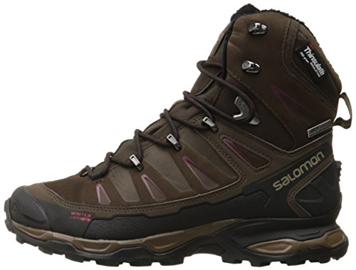 Salomon L39183300 - Botas de senderismo Mujer, Marrón (Absolute Brown-X / Brown Black / Bordea), 36 2/3 EU