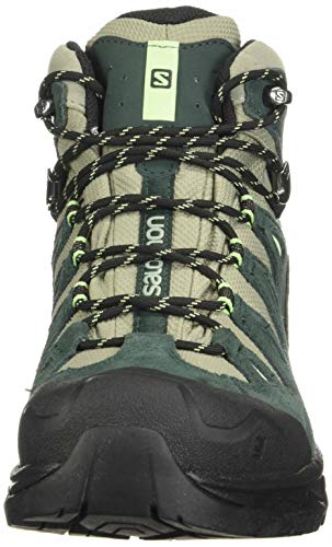 Salomon Quest Prime GTX W, Botas de Senderismo Mujer, Gris (Shadow/Green Gables/Patina Green), 38 EU