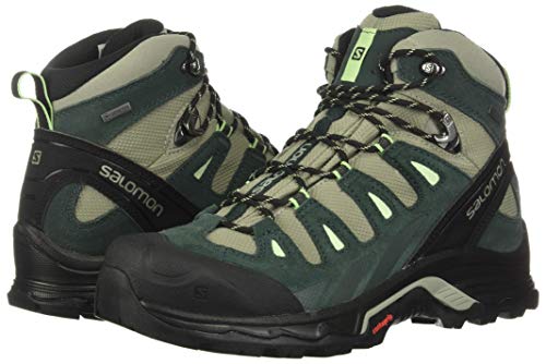 Salomon Quest Prime GTX W, Botas de Senderismo Mujer, Gris (Shadow/Green Gables/Patina Green), 38 EU