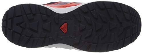 Salomon Sense J, Zapatillas de Senderismo, Azul/Naranja (Evening Blue/Red Dahlia/Cherry Tomato), 38 EU