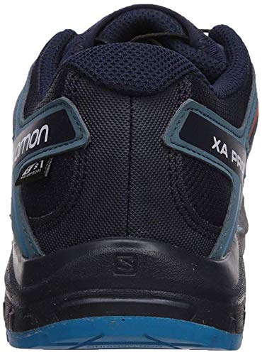 Salomon XA Pro 3D CSWP K, Zapatillas de Deporte Unisex Niños, Azul/Naranja (Navy Blazer/Mallard Blue/Hawaiian Surf), 27 EU