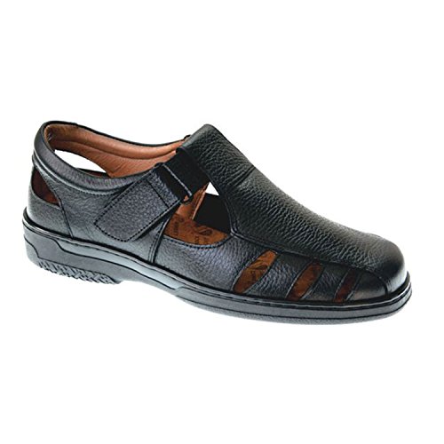 Sandalias Hombre Especial para diabéticos Muy cómodas Primocx en Negro Talla 43