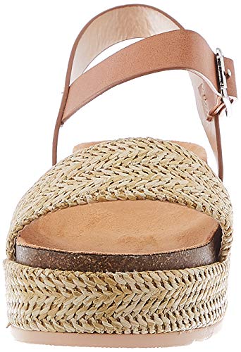 Sandalias Mujer MTNG | Sandalias Lana 58929 | MTNG Mujer | Sandalias Tira de Tobillo | Cierre con Hebilla | 45811 | Beige | 38