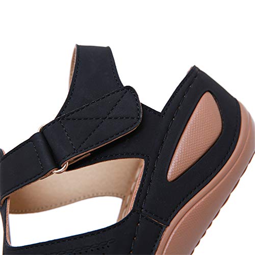 Sandalias Mujer Verano Cuña Sandalias Cerradas Cómodos Casual Zapatos de Playa