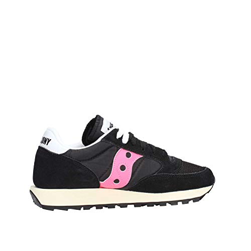 Saucony Jazz Original Vintage, Zapatillas Mujer, Negro (Black/Pink), 38 EU